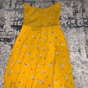 Tilly’s Strapless Floral Dress